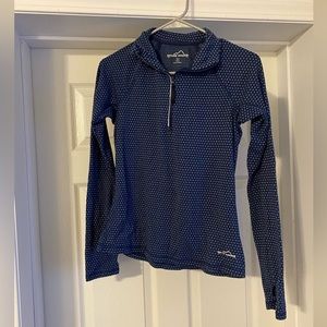 Eddie Bauer quarter zip long sleeve shirt